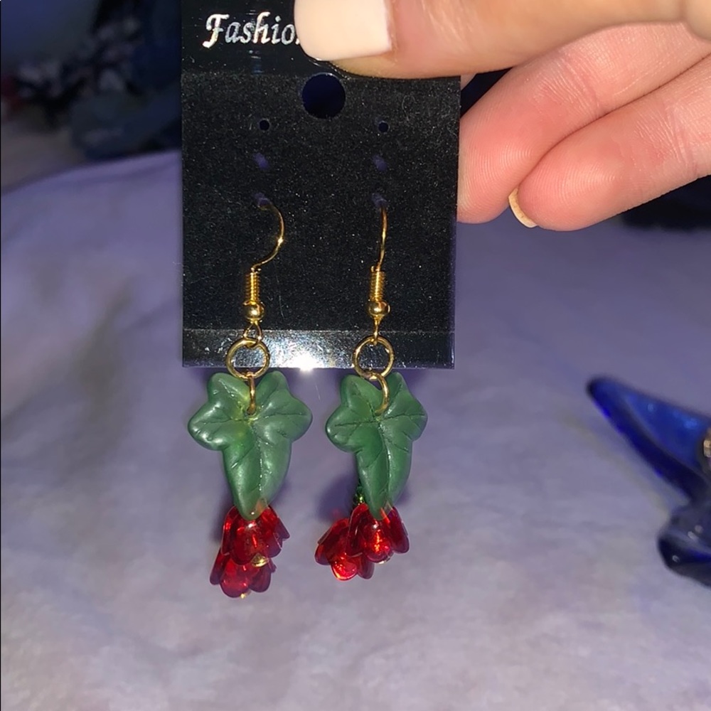 Rose earrings